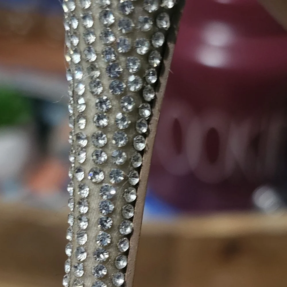 Steve Madden Daisy Crystal Silver Stiletto Heels - Picture 9 of 16